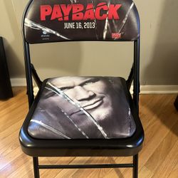 Randy Orton WWE Metal Folding Chair Payback June 16, 2013 Wrestling Collectable