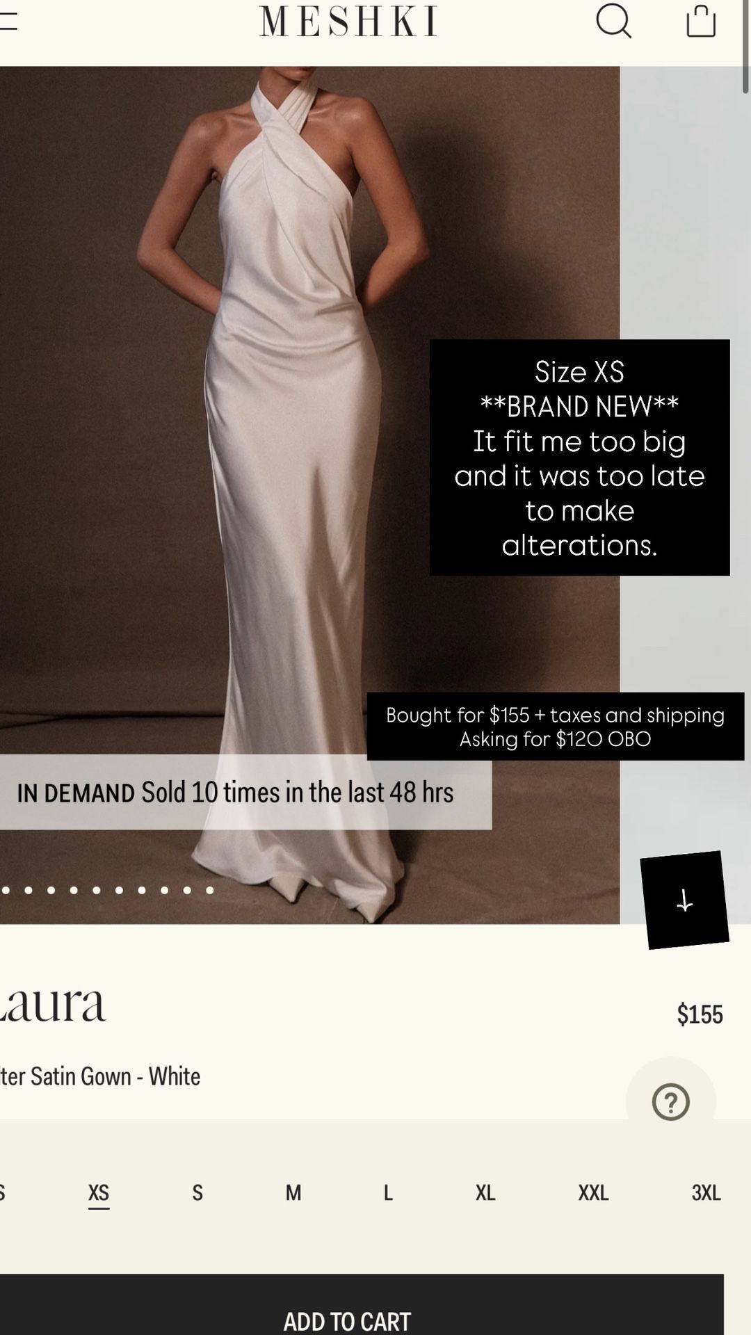 NEW MESHKI WHITE DRESS