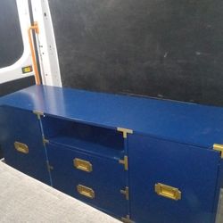 Ikea Dresser Cabinet Chest Drawer Blue And Gold