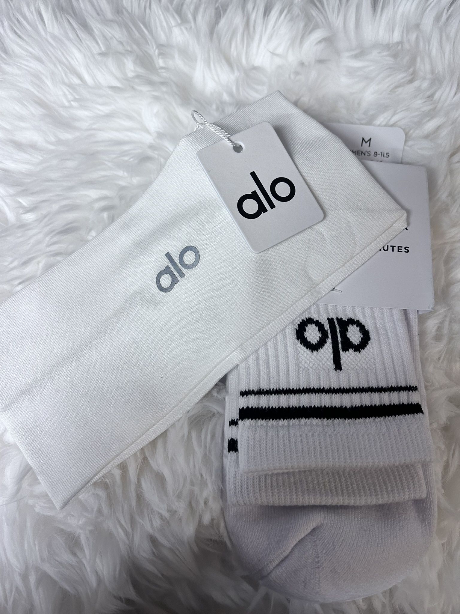 Alo Set (Wide White Headband)