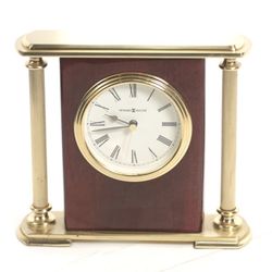 Howard Miller Mantle Clock 645-104 Rosewood Encore Shelf/Desk Clock, Great Condition. 