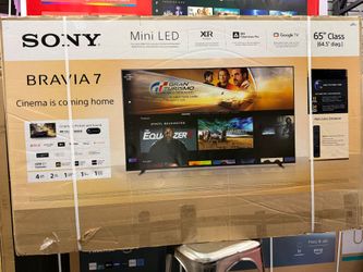 65" screen Qled mini led smart 4k ultra HDTV by Sony bravia 7. Original box sealed with warranty.