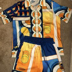 Casablanca Set (Shirt & Shorts) $200