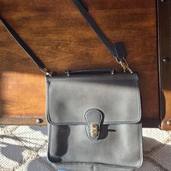 Leather Vintage Coach "Willis" Bag