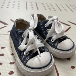 Navy Baby Converse Size 2