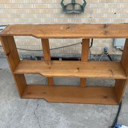 Brown Wooden bookshelf