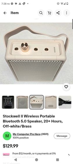Portable Speaker Stockwell ll  by Marshall --- the brand