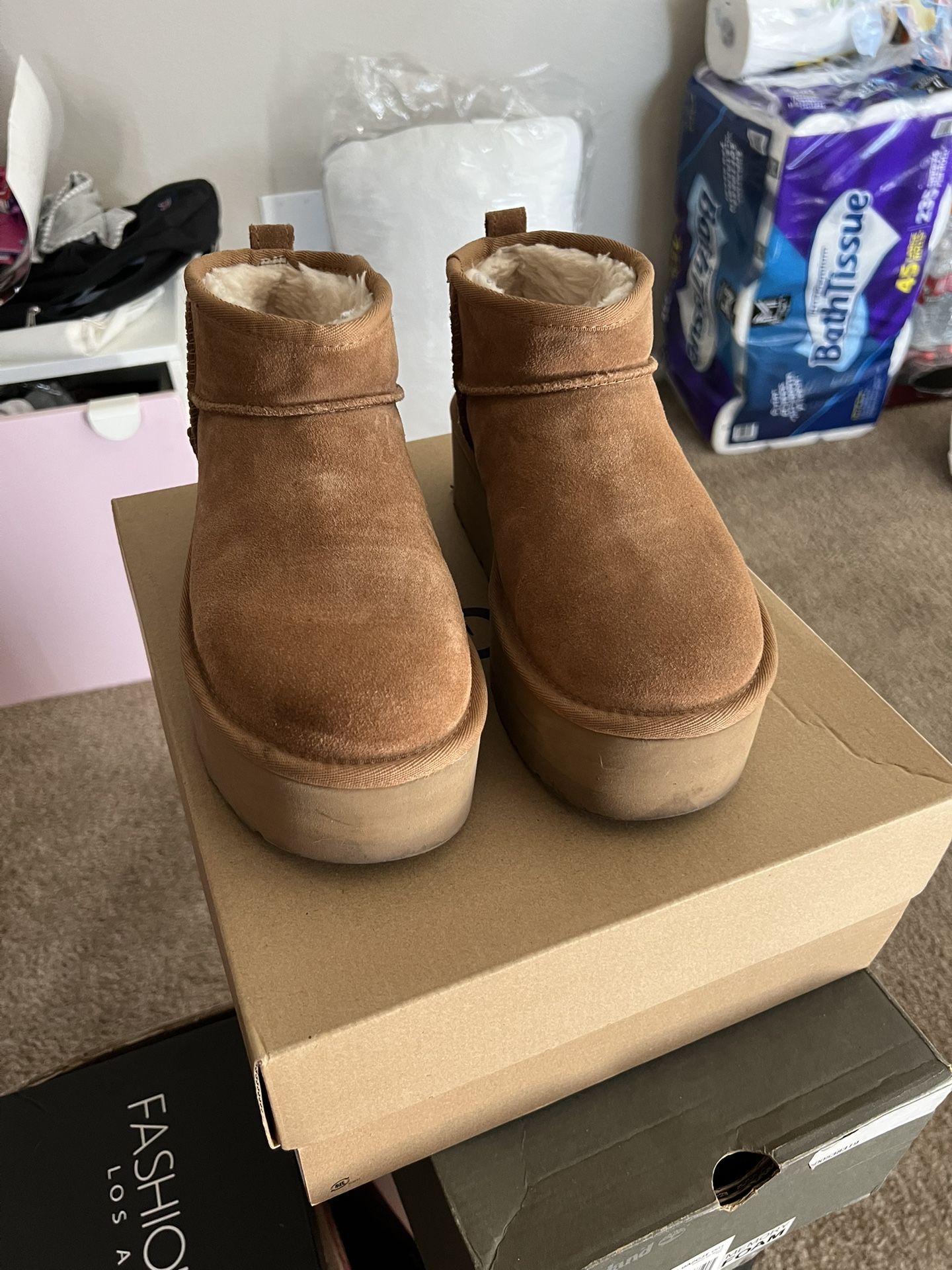 Platform Uggs Tan