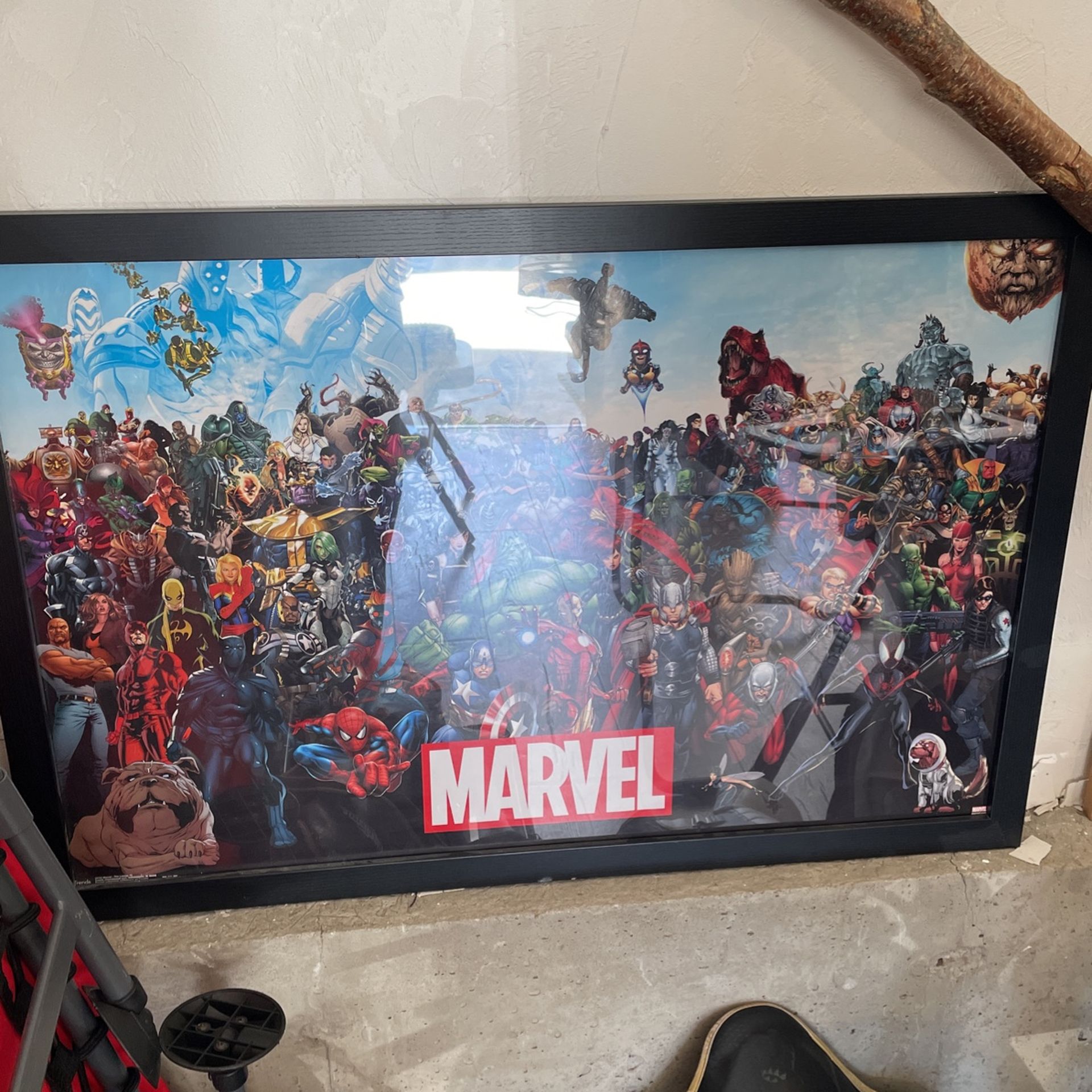 Framed Marvel Poster 