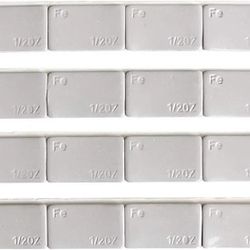 BRAND NEW ACCRETION 1/2 Oz Grey Adhesive Backed Steel Wheel Weights (12 Oz Pack) Lead Free