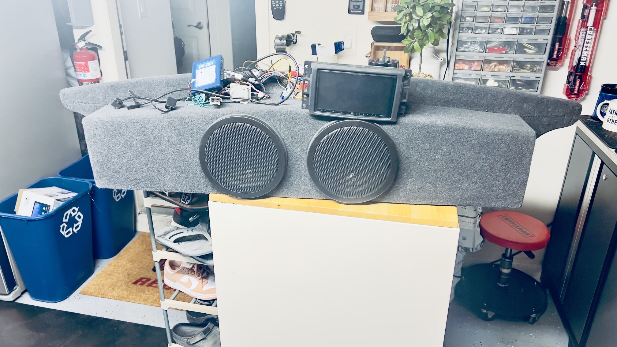 Corvette C6 JL Audio Subwoofers and amplifier and box 