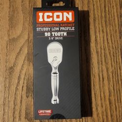 Icon 3/8 in. Drive Professional Stubby Low-Profile Ratchet
