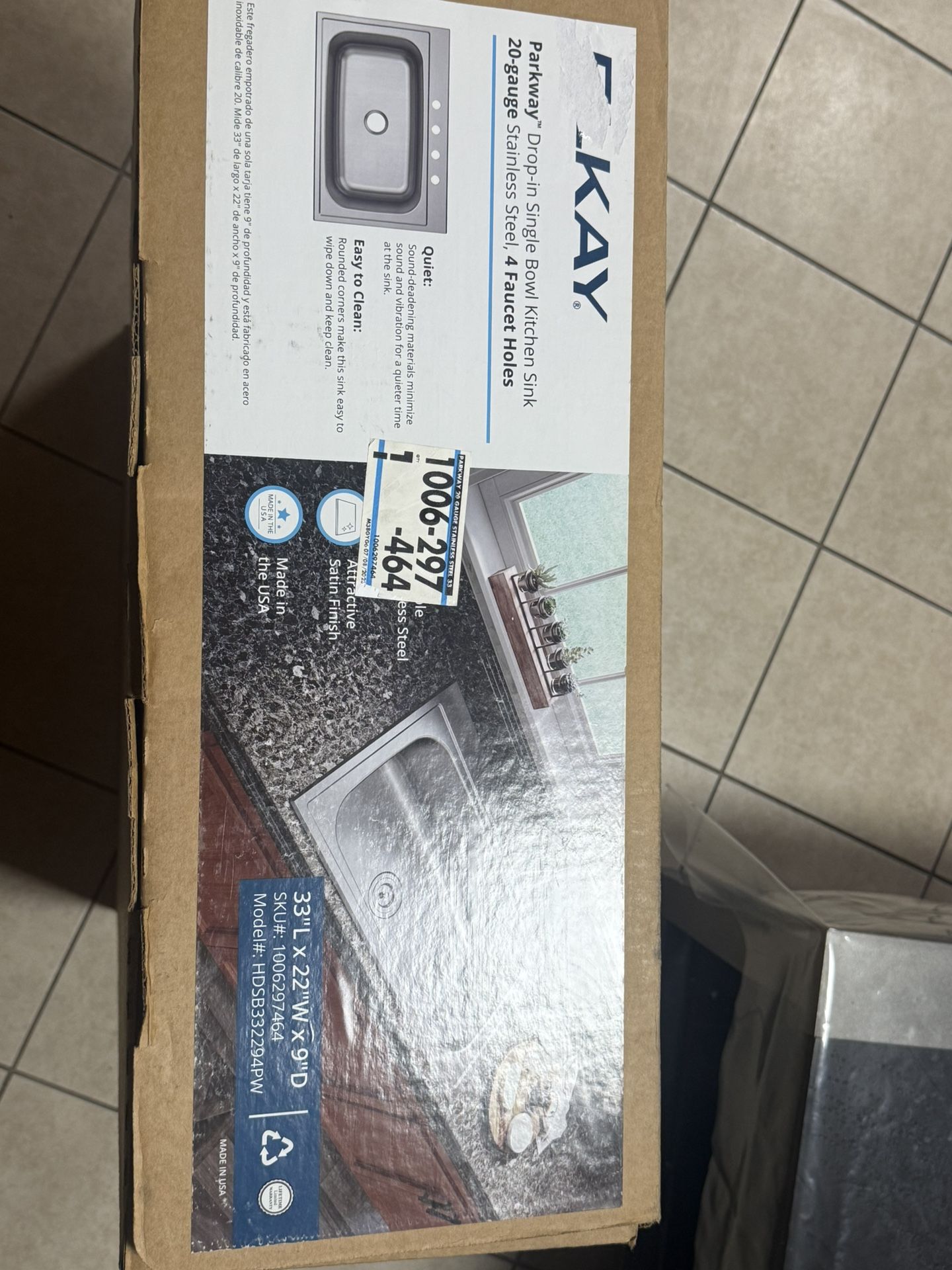 Brand New Elkay Sink