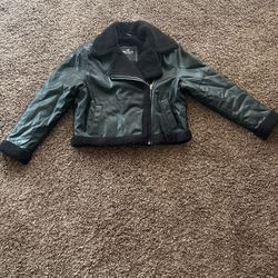 Brand New Hollister Faux Leather XL Black Color