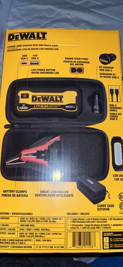 Dewalt portable jump starter