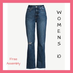 New Womens Free Assembly High Rise Jeans Sz:10