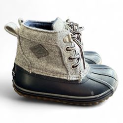 Sperry Toddler Blue Gray Topsider Boots