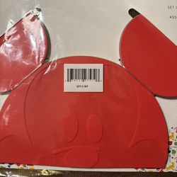 Disney Store Parks Mickey Mouse Placemats Set Of 4. Rand New