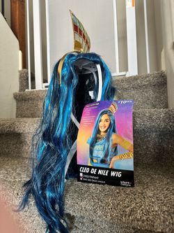 Kids blue wig