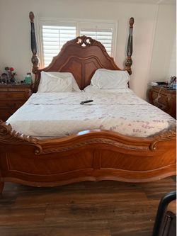 California king split mattress bed