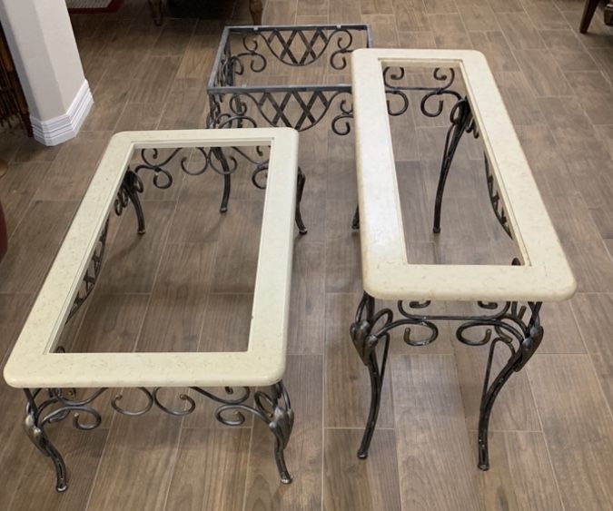 Set of 3 Tables (coffee table, sofa table and end table)