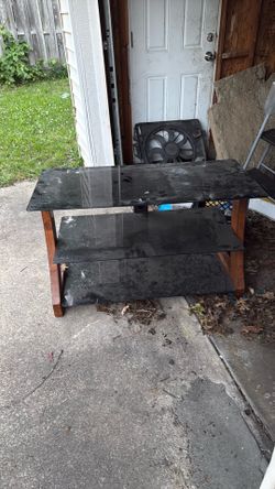 Tv glass stand