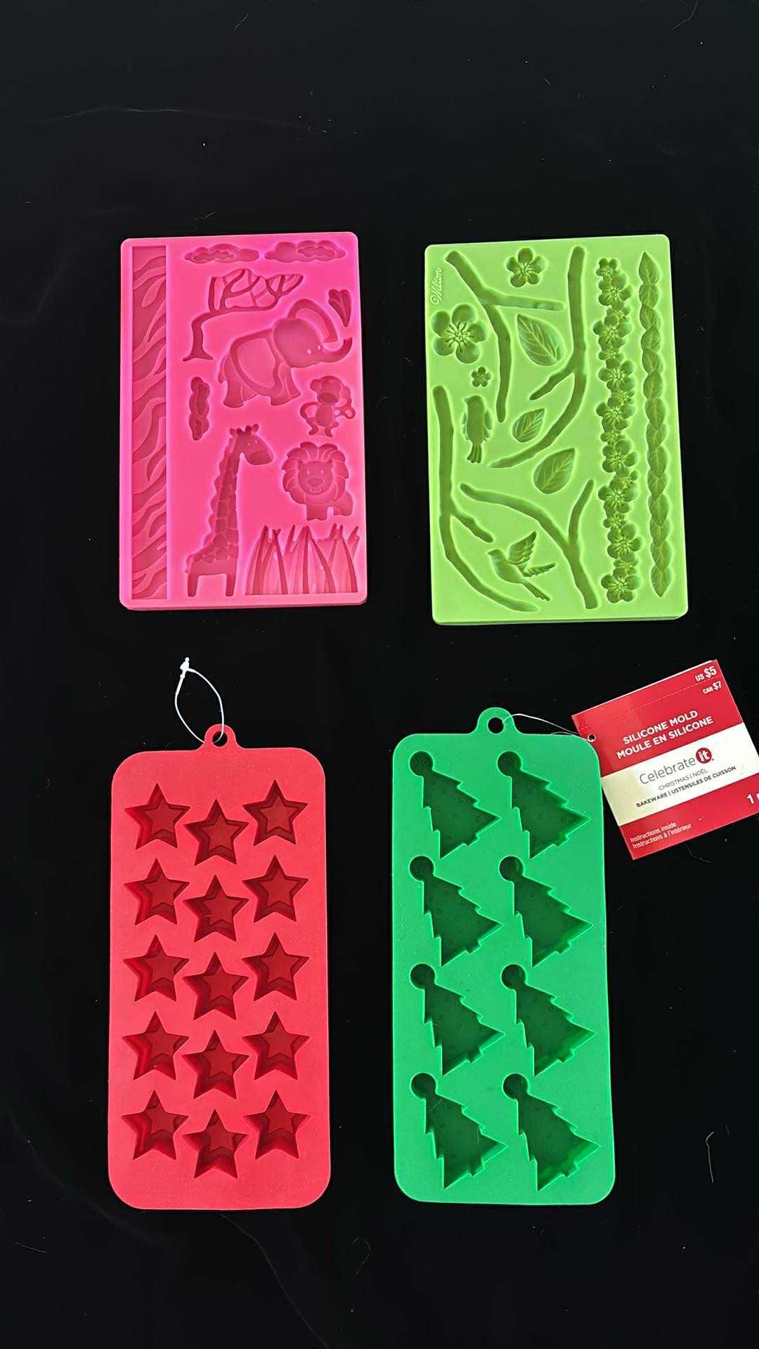 4 Different Silicone Molds All For $6