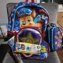 Nickelodeon 4 Piece Kids Boys Back Pack Lunch Set