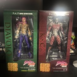 Sealed Diavolo and King Crimson JoJo’s Medicos Super Action Statue