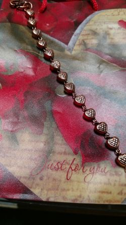 Copper bracelet (heart)
