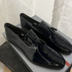 Blue Prada patent Leather Dress Shoes (used Once) 
