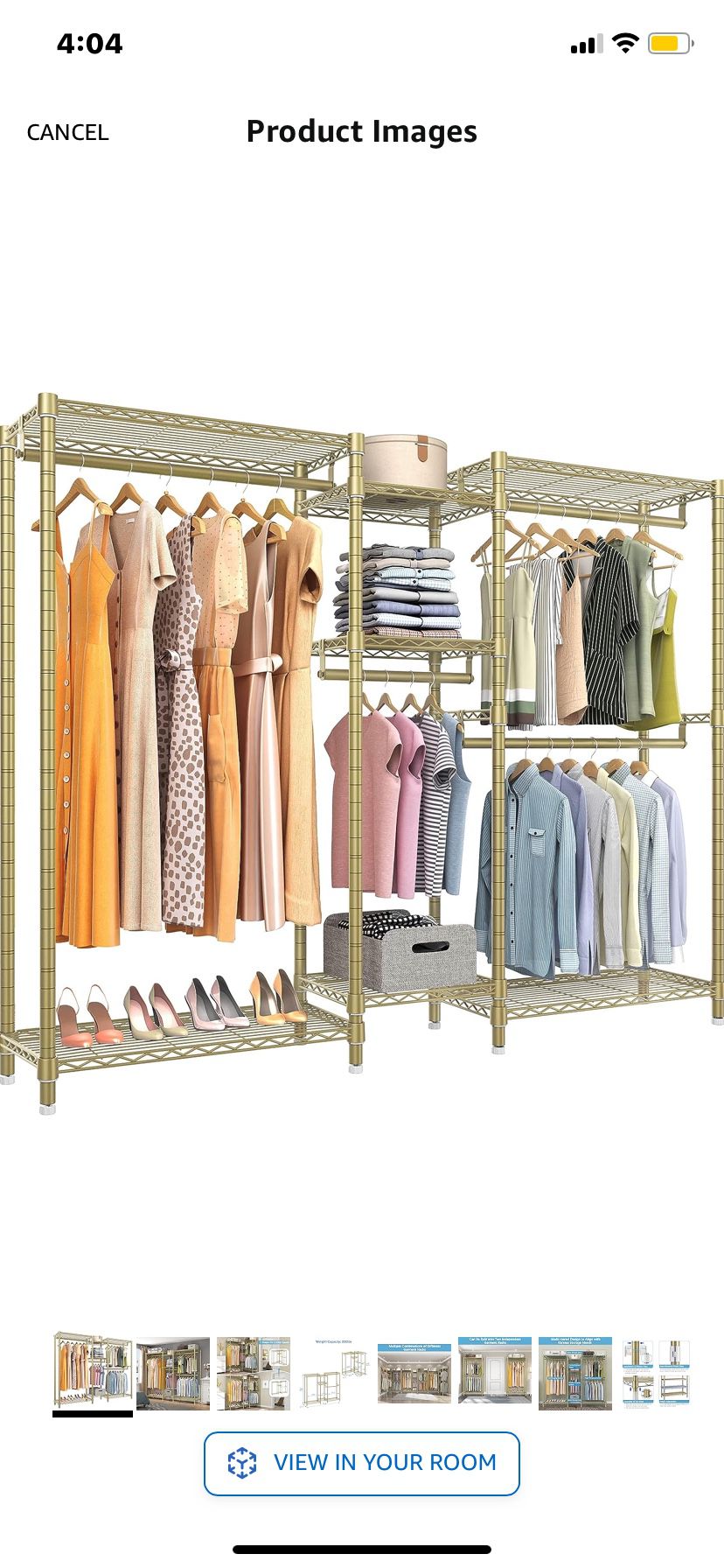 Wire Garment Rack Heavy Duty Clothes