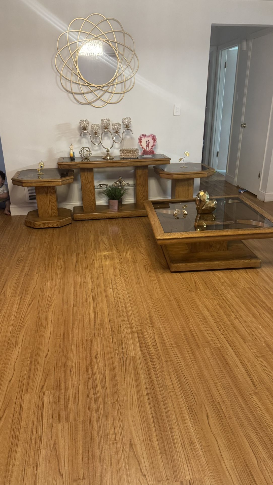 Wooden Console Table, Coffe & End Tables
