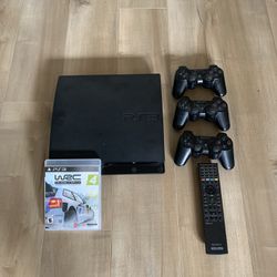 PS3  with Game and Controllers 