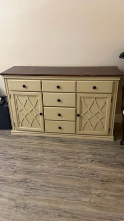 Ivory Dresser or tv stand