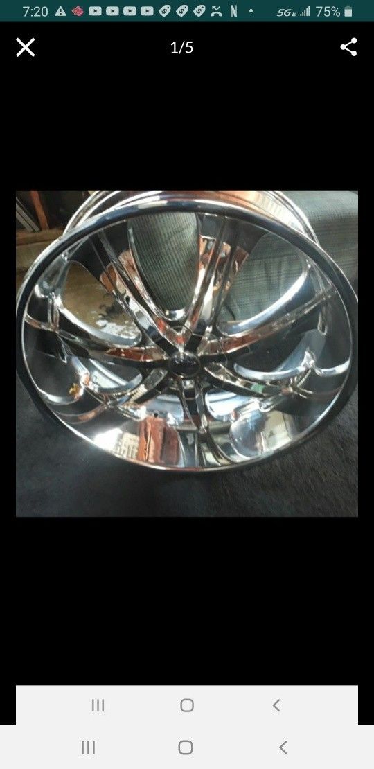 26 inch chrome rims for sale