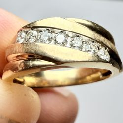 14K Yellow Gold Diamond Ring – Size 6 – 4.37g – “CHOSEN”