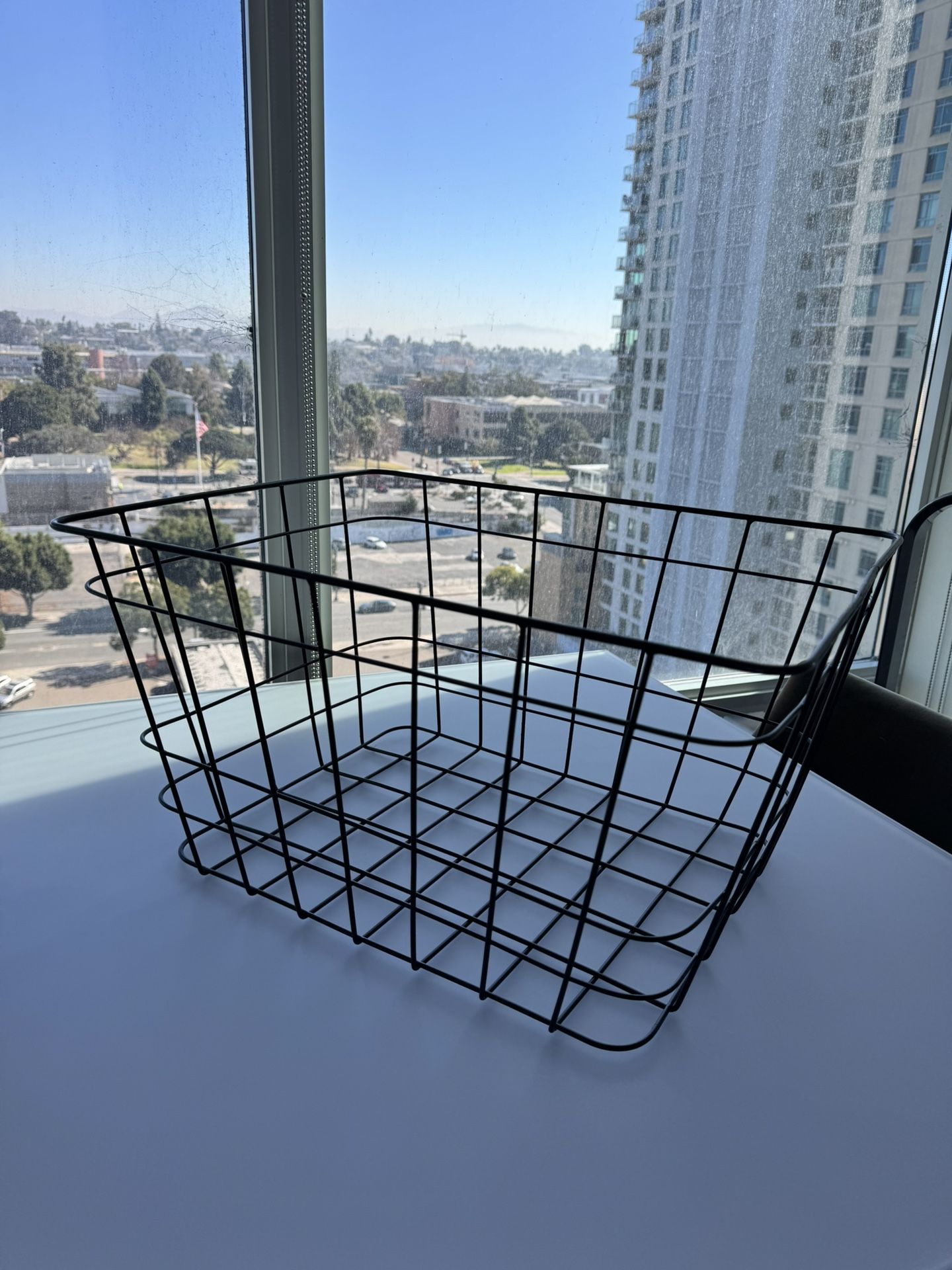 Black Metal Wire Basket
