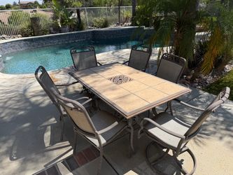 Patio furniture, IKEA shelf unit x 2, bar stools x 3, Schwinn bike