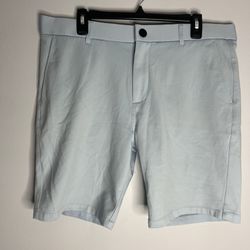 Greyson Sequoia Golf Shorts Mens 36 Blue Performance Knit Hybrid