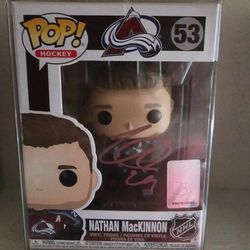 Nathan Mackinnon Signed funko pop