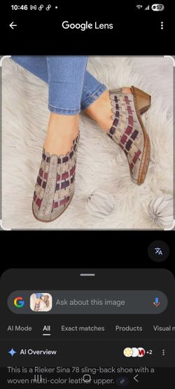 Rieker Sina 78 sling-back shoes.