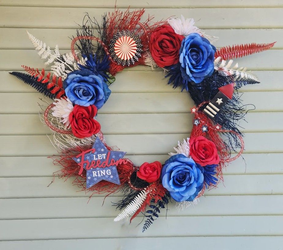 Patriotic, Independence Day, Americana, 4th of July Wreath