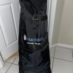 Wheeled Black Canvas Giant Bag (a baby stroller fits  inside)