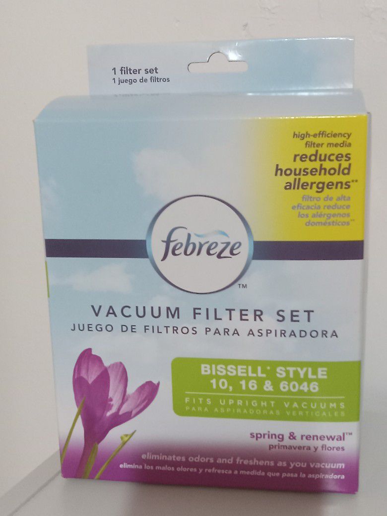 Febreze Vacuum Filter Set Bissell Style 10, 16 And 6046 New In Box