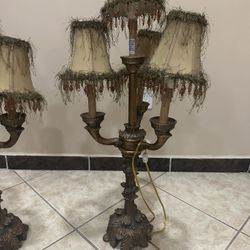 Beautiful Antique Victorian Style Lamp. Set Of 2