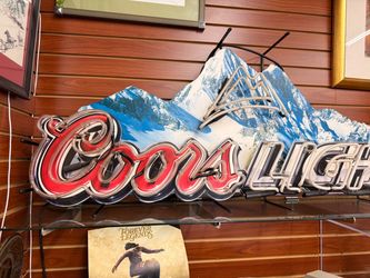 COORS LIGHT NEON SIGN ~4.5ft in length