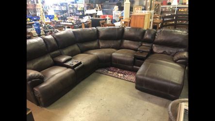 Power Reclining Sectional Sofa Couch With Massage And Heat