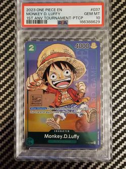 Luffy 1st Anv Tournament Psa 10