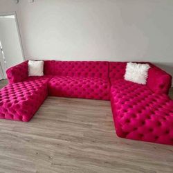 Red Sectional Sofa 140x70 New Buy Now Pay Later